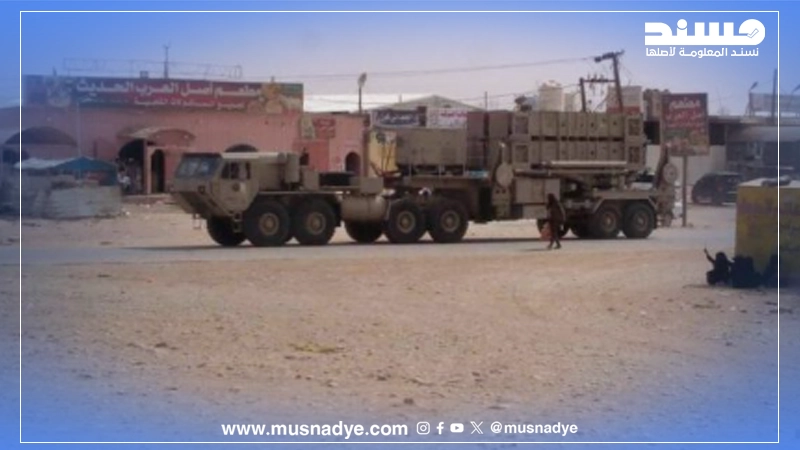 الصورة المتداولة لعربات الباتريوت تسحبها السعودية من عدن قديمة
