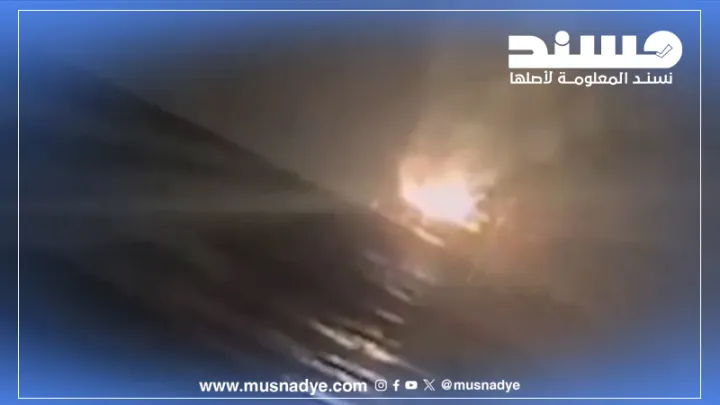 الصورة المتداولة لا تُظهر احتراق سفينة "جالاكسي ليدر" بل توثق إطلاق نار على منصة الغاز الروسية بيوتر جودوفاليتس