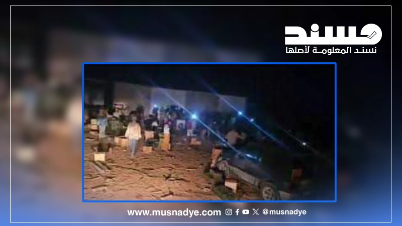 فيديو لنهب أسلحة وذخائر قديم وليس من معسكرات الطوارئ