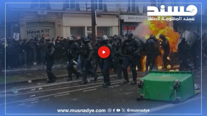 الفيديو المتداول لاحتجاجات في مايو 2023 بفرنسا وليس لاحتجاجات لوس أنجلوس