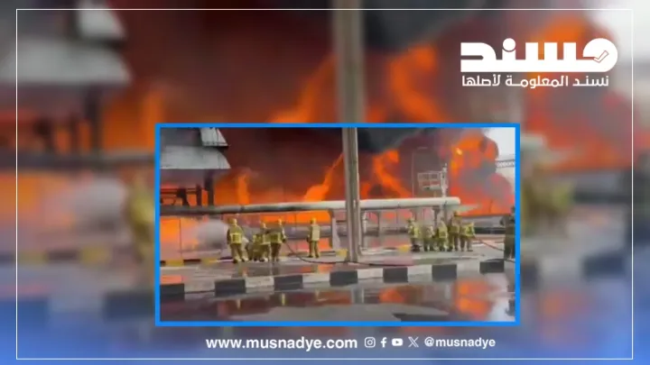 فيديو قديم وليس لاستهداف محطة حديثًا في مطار الكويت