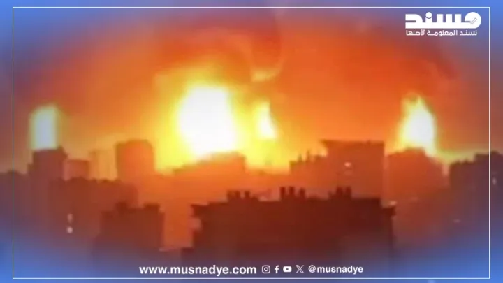 الصورة المتداولة لانفجارات في إسرائيل ليست حقيقية ومولدة بالذكاء الاصطناعي.