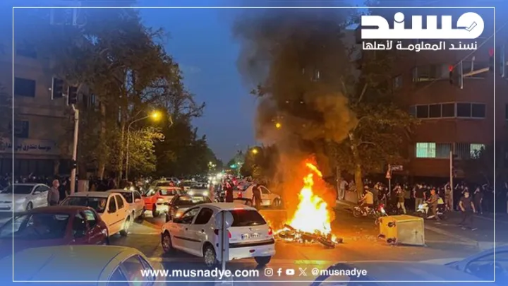 الصورة قديمة ولا تعود لاضطرابات في طهران وقم وشيراز
